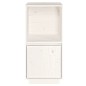 vidaXL Aparador de madera maciza de pino blanco 38x35x80 cm vidaXL Aparador de madera maciza de pino blanco 38x35x80 cm