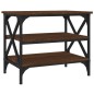 vidaXL Mesa auxiliar madera contrachapada marrón roble 55x38x45 cm vidaXL Mesa auxiliar madera contrachapada marrón roble 55x38x45 cm