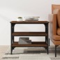 vidaXL Mesa auxiliar madera contrachapada marrón roble 55x38x45 cm vidaXL Mesa auxiliar madera contrachapada marrón roble 55x38x45 cm