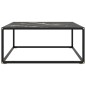 vidaXL Mesa de centro negra con vidrio de mármol negro 80x80x35 cm vidaXL Mesa de centro negra con vidrio de mármol negro 80x80x35 cm