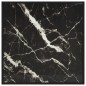 vidaXL Mesa de centro negra con vidrio de mármol negro 80x80x35 cm vidaXL Mesa de centro negra con vidrio de mármol negro 80x80x35 cm