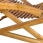 vidaXL Tumbona con reposapiés de madera maciza de acacia vidaXL Tumbona con reposapiés de madera maciza de acacia