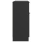 vidaXL Aparador de madera contrachapada negro 60x30x70 cm vidaXL Aparador de madera contrachapada negro 60x30x70 cm