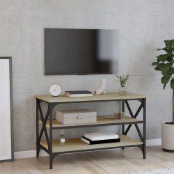vidaXL Mueble para TV madera contrachapada roble Sonoma 80x40x50 cm