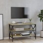 vidaXL Mueble para TV madera contrachapada roble Sonoma 80x40x50 cm