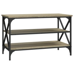 vidaXL Mueble para TV madera contrachapada roble Sonoma 80x40x50 cm