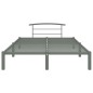 vidaXL Estructura de cama de metal gris 160x200 cm vidaXL Estructura de cama de metal gris 160x200 cm