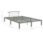 vidaXL Estructura de cama de metal gris 160x200 cm vidaXL Estructura de cama de metal gris 160x200 cm