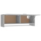 vidaXL Armario de madera contrachapada gris hormigón 100x32,5x35 cm vidaXL Armario de madera contrachapada gris hormigón 100x32,5x35 cm