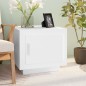 vidaXL Mesa de centro madera contrachapada blanco 51x50x45 cm vidaXL Mesa de centro madera contrachapada blanco 51x50x45 cm