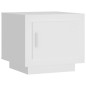 vidaXL Mesa de centro madera contrachapada blanco 51x50x45 cm vidaXL Mesa de centro madera contrachapada blanco 51x50x45 cm