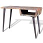 vidaXL Escritorio de madera reciclada con patas de hierro vidaXL Escritorio de madera reciclada con patas de hierro
