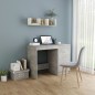 vidaXL Escritorio de madera contrachapada gris hormigón 100x50x76 cm vidaXL Escritorio de madera contrachapada gris hormigón 100x50x76 cm