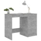 vidaXL Escritorio de madera contrachapada gris hormigón 100x50x76 cm vidaXL Escritorio de madera contrachapada gris hormigón 100x50x76 cm