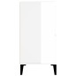 vidaXL Aparador de madera contrachapada blanco brillante 60x35x70 cm vidaXL Aparador de madera contrachapada blanco brillante 60x35x70 cm