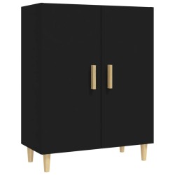 vidaXL Aparador de madera contrachapada negro 70x34x90 cm