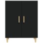 vidaXL Aparador de madera contrachapada negro 70x34x90 cm vidaXL Aparador de madera contrachapada negro 70x34x90 cm