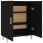 vidaXL Aparador de madera contrachapada negro 70x34x90 cm vidaXL Aparador de madera contrachapada negro 70x34x90 cm