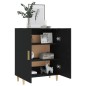 vidaXL Aparador de madera contrachapada negro 70x34x90 cm vidaXL Aparador de madera contrachapada negro 70x34x90 cm
