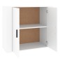 vidaXL Aparador de madera contrachapada blanco 80x33x70 cm vidaXL Aparador de madera contrachapada blanco 80x33x70 cm