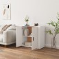 vidaXL Aparador de madera contrachapada blanco 80x33x70 cm vidaXL Aparador de madera contrachapada blanco 80x33x70 cm