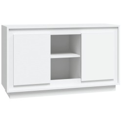 vidaXL Aparador de madera contrachapada blanco 102x35x60 cm