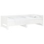 vidaXL Sofá cama extraíble madera maciza de pino blanco 2x(80x200) cm vidaXL Sofá cama extraíble madera maciza de pino blanco 2x(80x200) cm