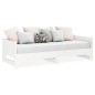 vidaXL Sofá cama extraíble madera maciza de pino blanco 2x(80x200) cm vidaXL Sofá cama extraíble madera maciza de pino blanco 2x(80x200) cm