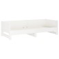 vidaXL Sofá cama extraíble madera maciza de pino blanco 2x(80x200) cm vidaXL Sofá cama extraíble madera maciza de pino blanco 2x(80x200) cm