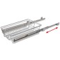 vidaXL Bandejas de alambre extraíbles 2 uds plateado 400 mm