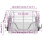 vidaXL Bandejas de alambre extraíbles 2 uds plateado 400 mm