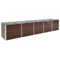 vidaXL Arriate de jardín de acero galvanizado marrón 400x80x77 cm vidaXL Arriate de jardín de acero galvanizado marrón 400x80x77 cm