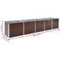 vidaXL Arriate de jardín de acero galvanizado marrón 400x80x77 cm vidaXL Arriate de jardín de acero galvanizado marrón 400x80x77 cm