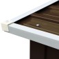 vidaXL Caseta jardín para leña acero galvanizado marrón 172x91x154 cm vidaXL Caseta jardín para leña acero galvanizado marrón 172x91x154 cm
