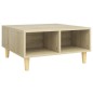 vidaXL Mesa de centro madera contrachapada roble Sonoma 60x60x30 cm vidaXL Mesa de centro madera contrachapada roble Sonoma 60x60x30 cm