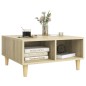 vidaXL Mesa de centro madera contrachapada roble Sonoma 60x60x30 cm vidaXL Mesa de centro madera contrachapada roble Sonoma 60x60x30 cm