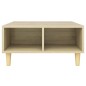 vidaXL Mesa de centro madera contrachapada roble Sonoma 60x60x30 cm vidaXL Mesa de centro madera contrachapada roble Sonoma 60x60x30 cm