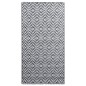 vidaXL Alfombra de exterior PP blanco y negro 120x180 cm vidaXL Alfombra de exterior PP blanco y negro 120x180 cm