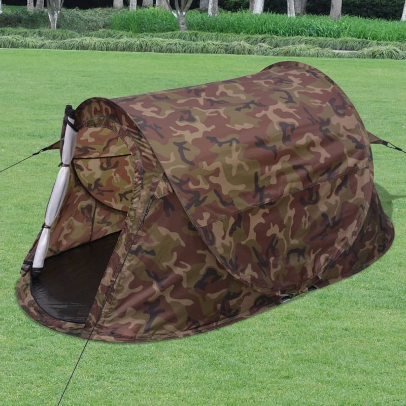 vidaXL Tienda de campaña pop-up para 2 personas camuflaje vidaXL Tienda de campaña pop-up para 2 personas camuflaje