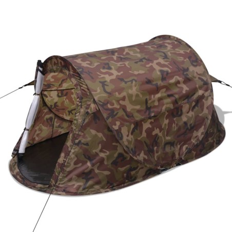 vidaXL Tienda de campaña pop-up para 2 personas camuflaje