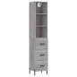 vidaXL Aparador alto madera contrachapada gris Sonoma 34,5x34x180 cm vidaXL Aparador alto madera contrachapada gris Sonoma 34,5x34x180 cm