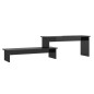 vidaXL Mueble para TV madera contrachapada negro brillante 180x30x43cm vidaXL Mueble para TV madera contrachapada negro brillante 180x30x43cm