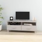 vidaXL Mueble de TV HAMAR madera maciza de pino blanco 106x40x40 cm