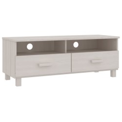 vidaXL Mueble de TV HAMAR madera maciza de pino blanco 106x40x40 cm