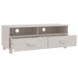 vidaXL Mueble de TV HAMAR madera maciza de pino blanco 106x40x40 cm