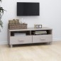 vidaXL Mueble de TV HAMAR madera maciza de pino blanco 106x40x40 cm