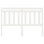 vidaXL Cabecero de cama madera maciza de pino blanco 146x4x100 cm