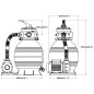 vidaXL Bomba filtro de arena 400 W 11000 l/h vidaXL Bomba filtro de arena 400 W 11000 l/h