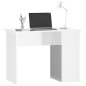 vidaXL Escritorio madera contrachapada blanco brillante 100x55x75 cm vidaXL Escritorio madera contrachapada blanco brillante 100x55x75 cm