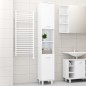 vidaXL Armario de baño madera contrachapada blanco brillo 30x30x179 cm vidaXL Armario de baño madera contrachapada blanco brillo 30x30x179 cm
